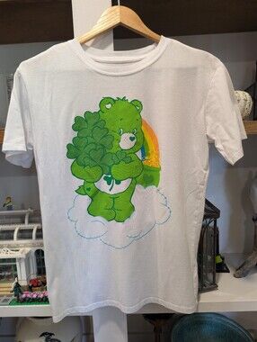 Care Bears Good Luck Bear White T-shirt Size Medium